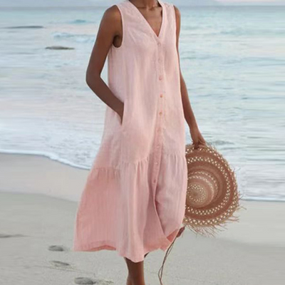 Veronica - Stylish Tummy Covering Summer Dress