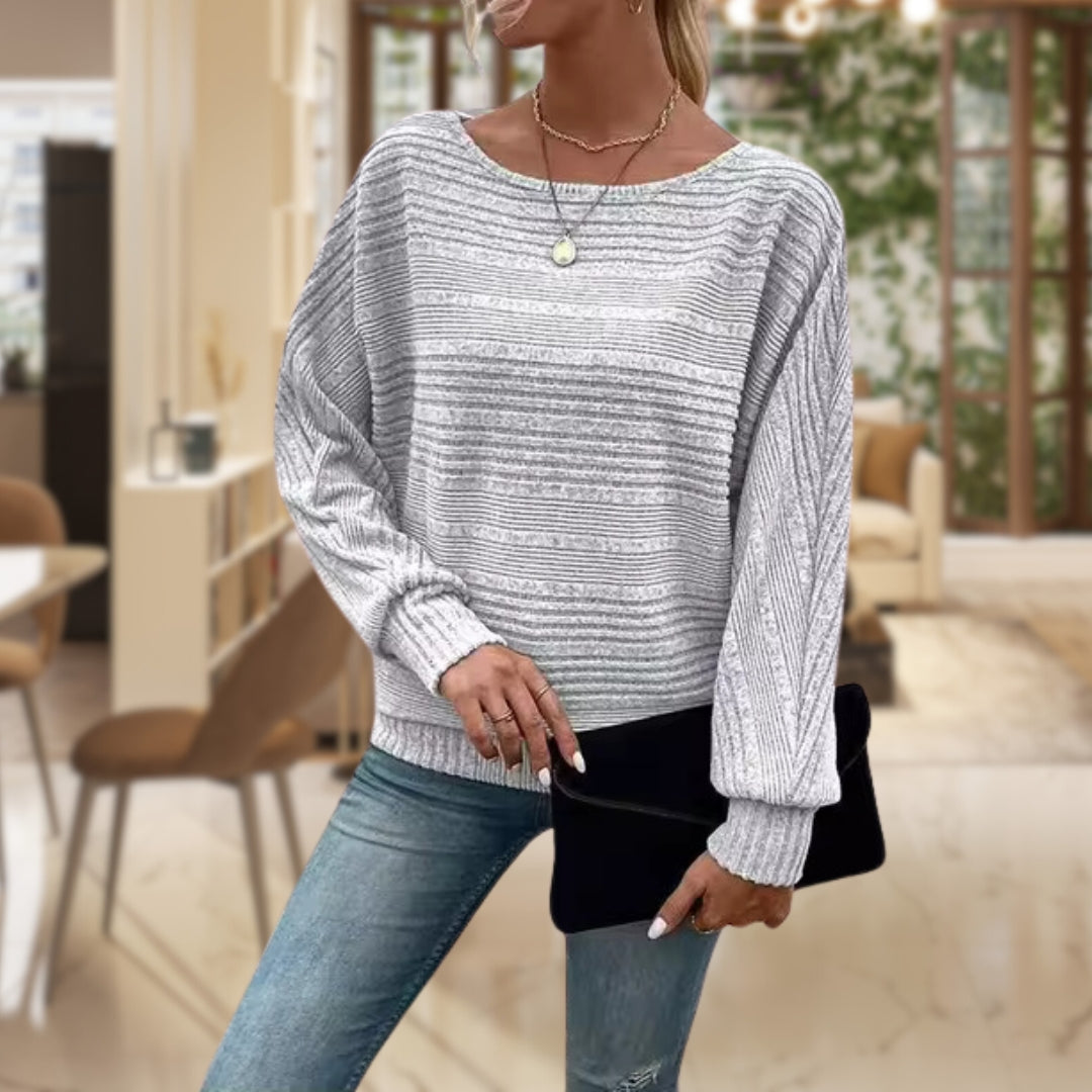 EVANGELINE - TEXTURED CASHMERE SWEATER FOR WOMEN