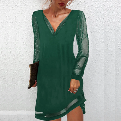 Ava - Elegant V-Neck Dress