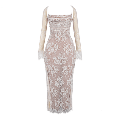 Clara - Vintage Lace Maxi Dress