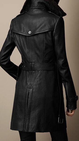 CLARA | LUXURY TRENCHCOAT MADE FROM HANDMADE ITALIAN LEATHER