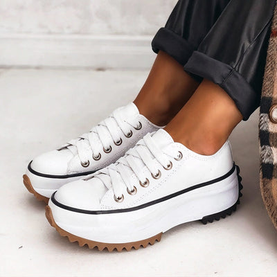 EMMA - LEATHER PLATFORM SNEAKERS