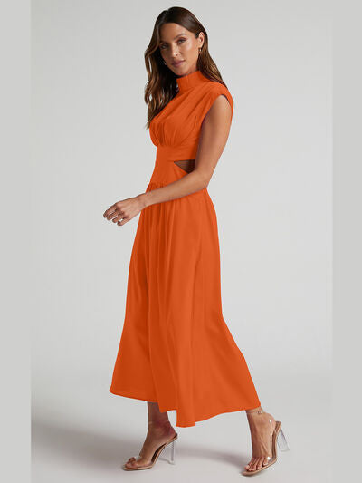 Alana | Cutout Mock Neck Sleeveless Dress