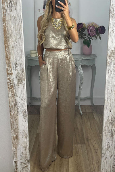 Nancy - Metallic Two Piece Set