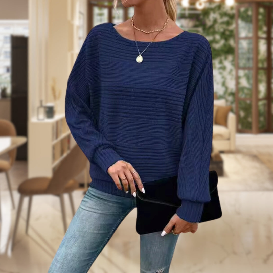 EVANGELINE - TEXTURED CASHMERE SWEATER FOR WOMEN