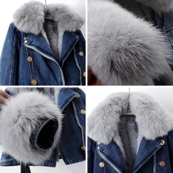 Eleanor - Fur-Lining Denim Jacket