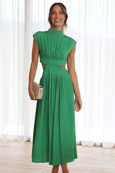 Alana | Cutout Mock Neck Sleeveless Dress