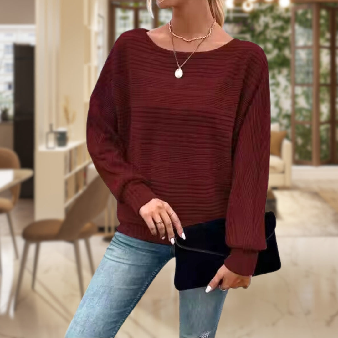 EVANGELINE - TEXTURED CASHMERE SWEATER FOR WOMEN