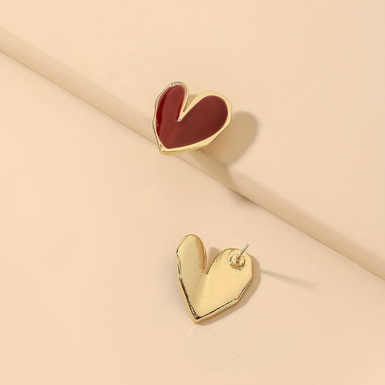 Aurora - Heart Enamel Earrings