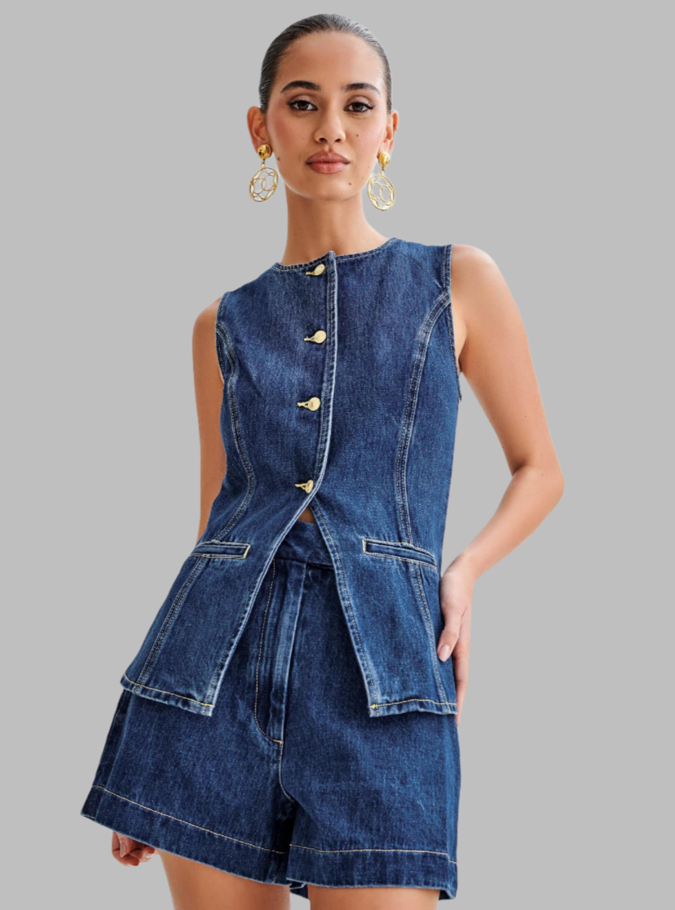 Scarlett - Two-Piece Denim Set