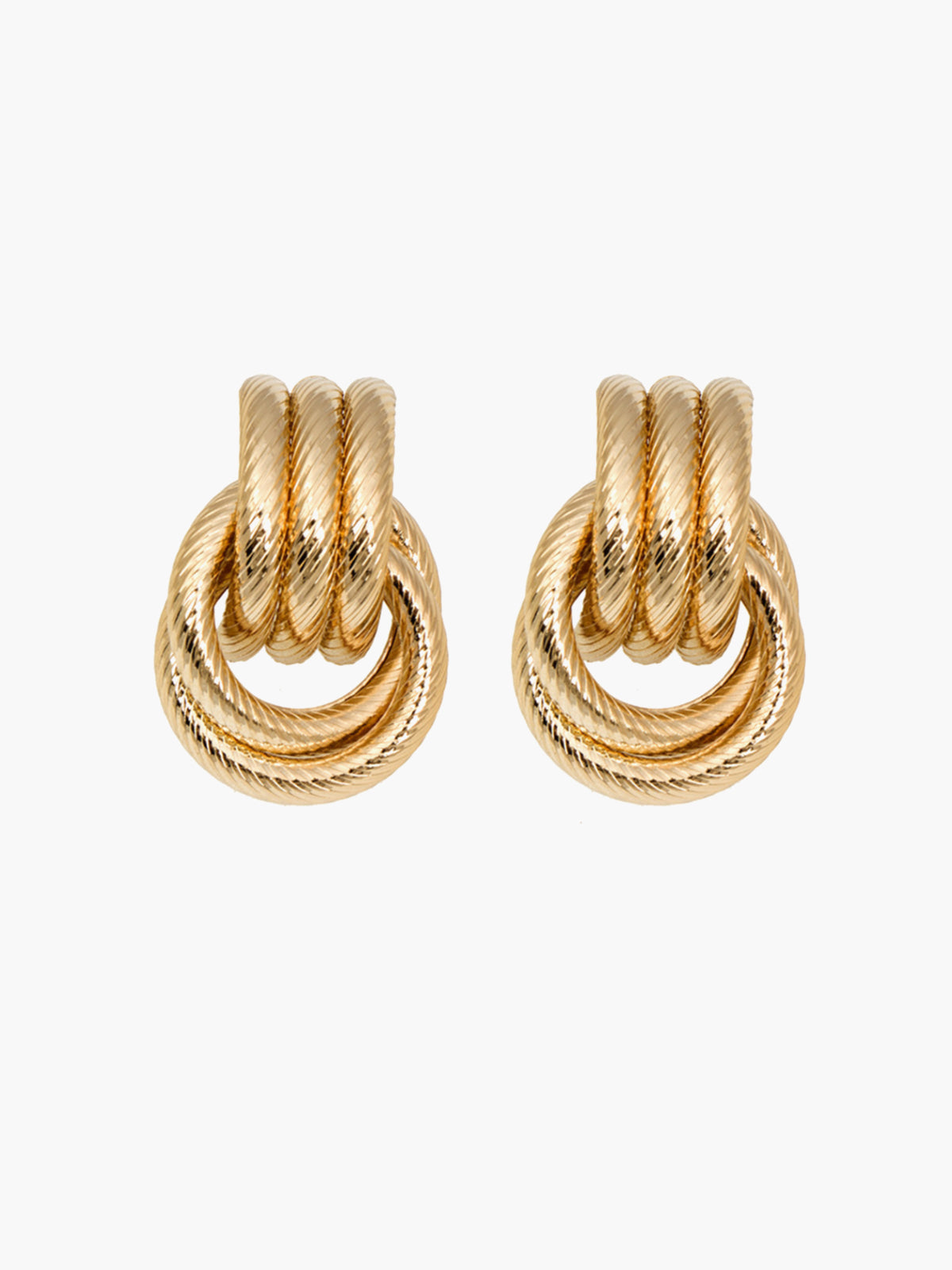 Kyrell - Textured Twisted Studs