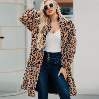 Esme - Leopard Fleece Coat