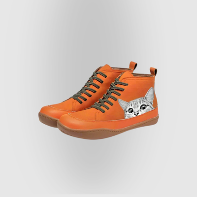 Fenna | Leather Ankle Boots for Cat Lovers