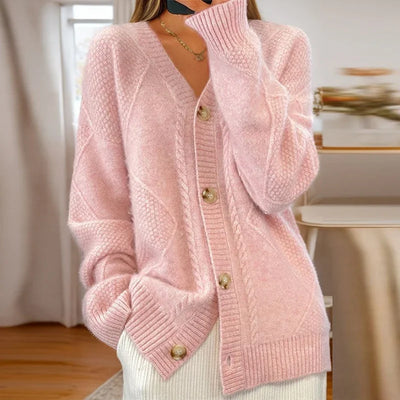 Rose - Cable-Knit Cardigan