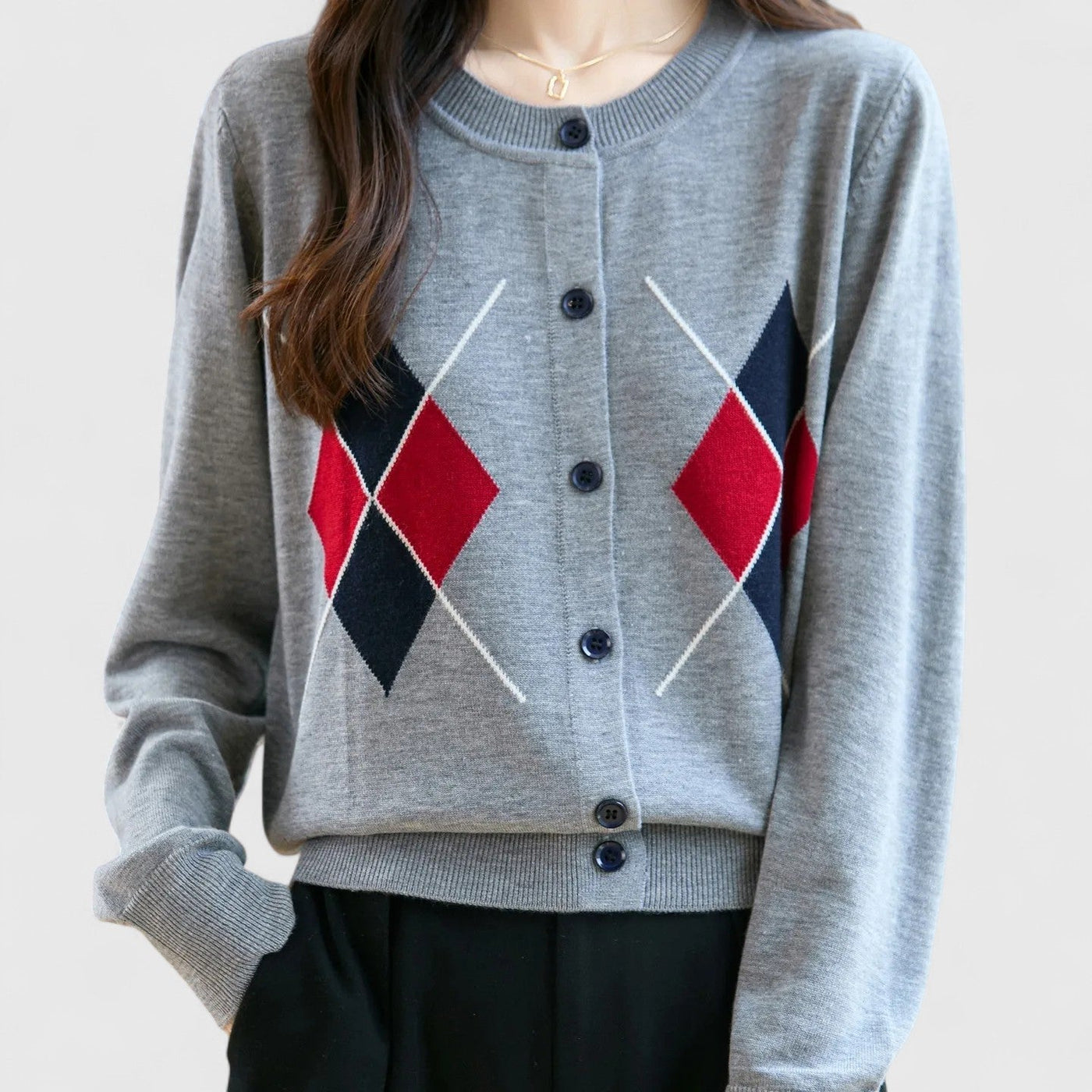 Margaux - Pure Wool Elegance Cardigan