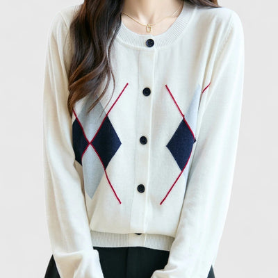Margaux - Pure Wool Elegance Cardigan