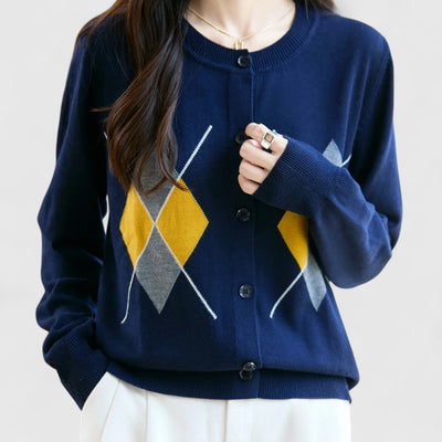Margaux - Pure Wool Elegance Cardigan