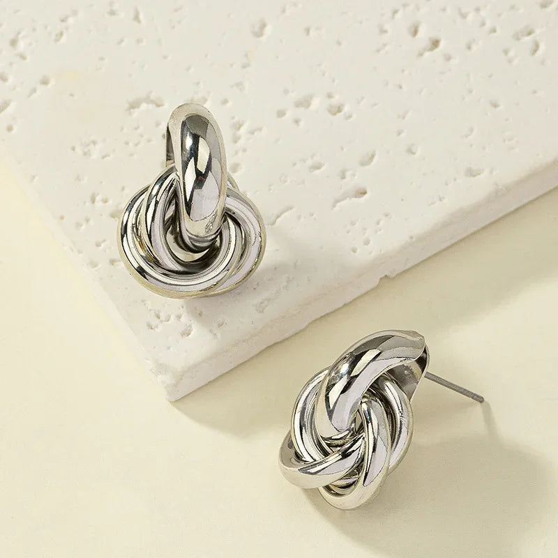 Knot Hoop Earrings