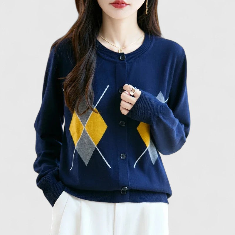 Margaux - Pure Wool Elegance Cardigan