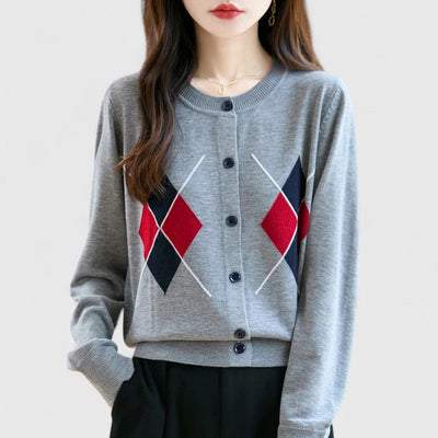 Margaux - Pure Wool Elegance Cardigan