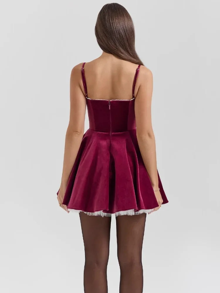 Julia -  Corset Flare Mini Dress