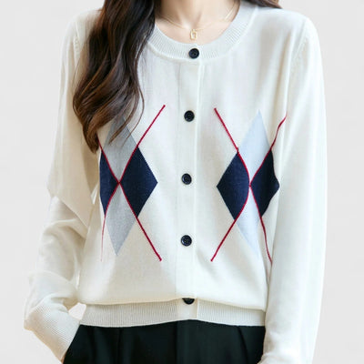 Margaux - Pure Wool Elegance Cardigan