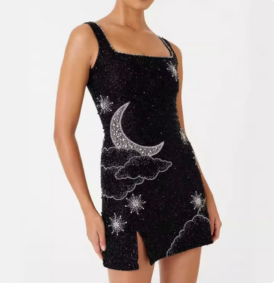 Jolie - Mini Sequin Split Dress