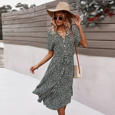 Selby - Floral Midi Dress for Women