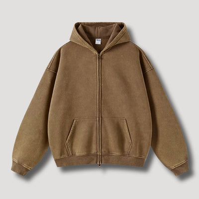 Ivory™ | Oversized Zip-Up Hoodie