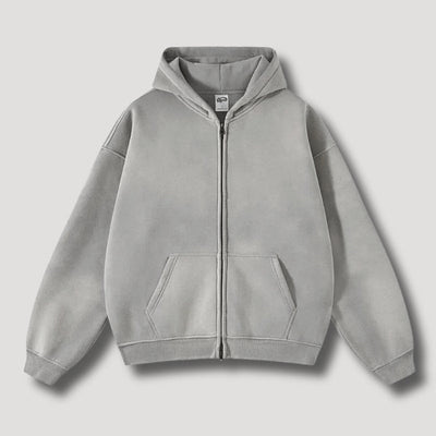 Ivory™ | Oversized Zip-Up Hoodie