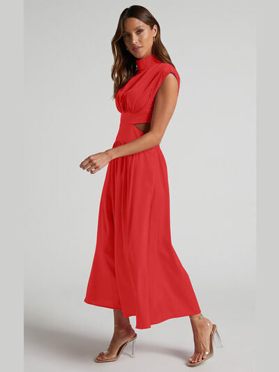 Alana | Cutout Mock Neck Sleeveless Dress