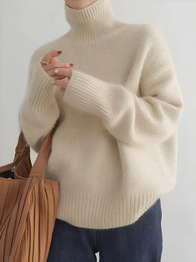 Harper - Cashmere High Neck Sweater