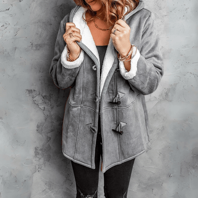 Athena™ | Premium Buttoned Hooded Coat