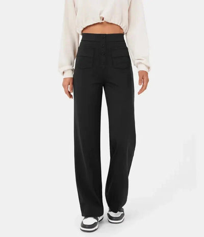 Aria™ | High-waisted Elastic Trousers