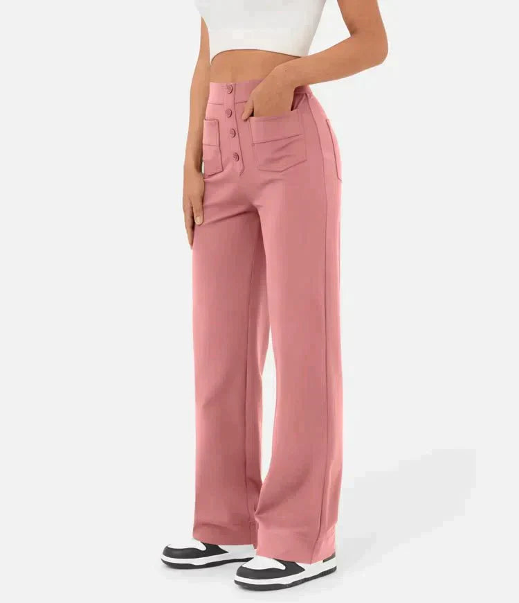 Aria™ | High-waisted Elastic Trousers