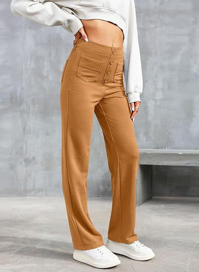 Aria™ | High-waisted Elastic Trousers