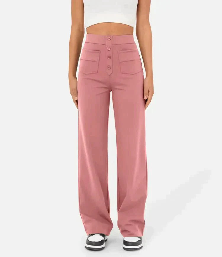 Aria™ | High-waisted Elastic Trousers