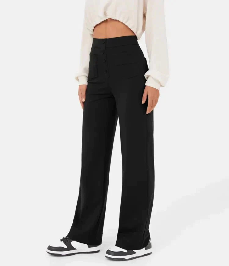 Aria™ | High-waisted Elastic Trousers