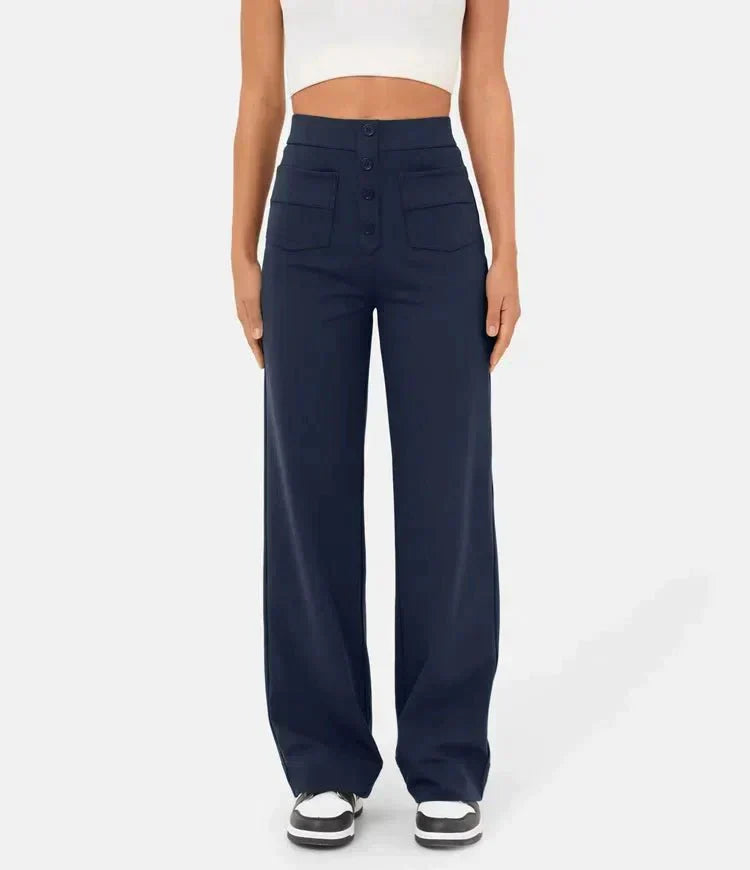 Aria™ | High-waisted Elastic Trousers