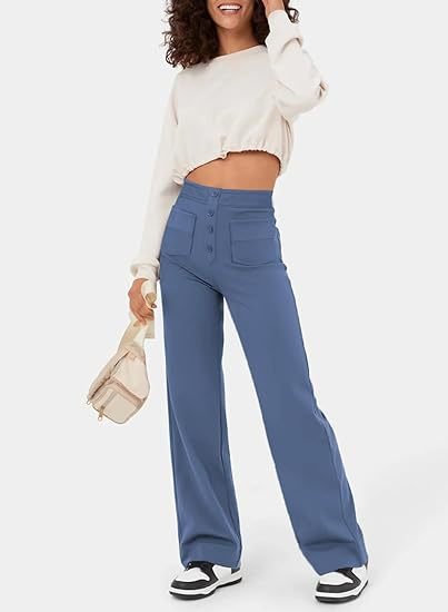 Aria™ | High-waisted Elastic Trousers