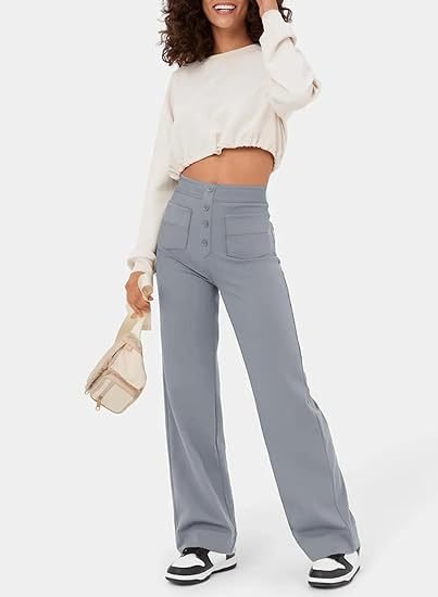 Aria™ | High-waisted Elastic Trousers