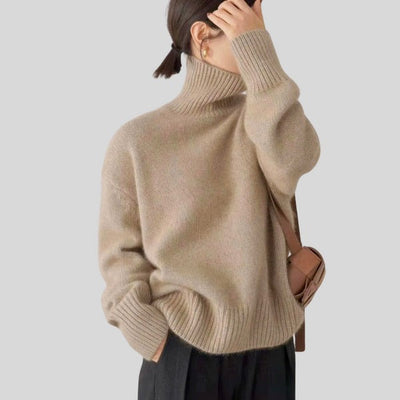 Harper - Cashmere High Neck Sweater