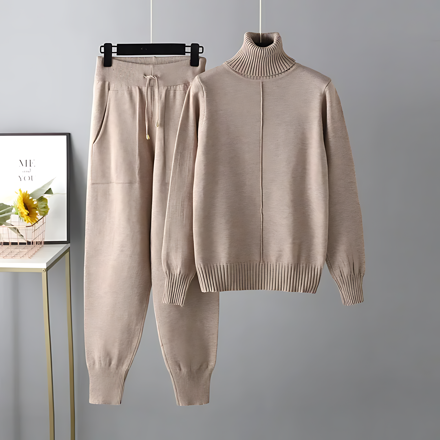 APRIL - STYLISH COMFORTABLE TURTLENECK SET