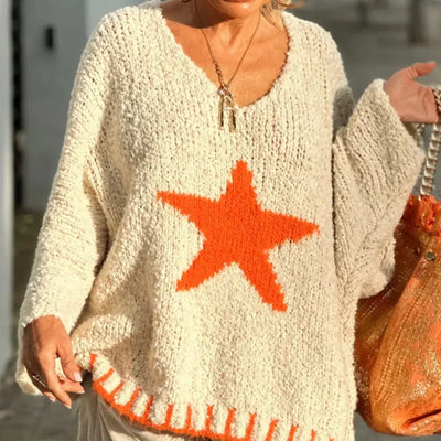 Aria - V-neck Knit Jumper