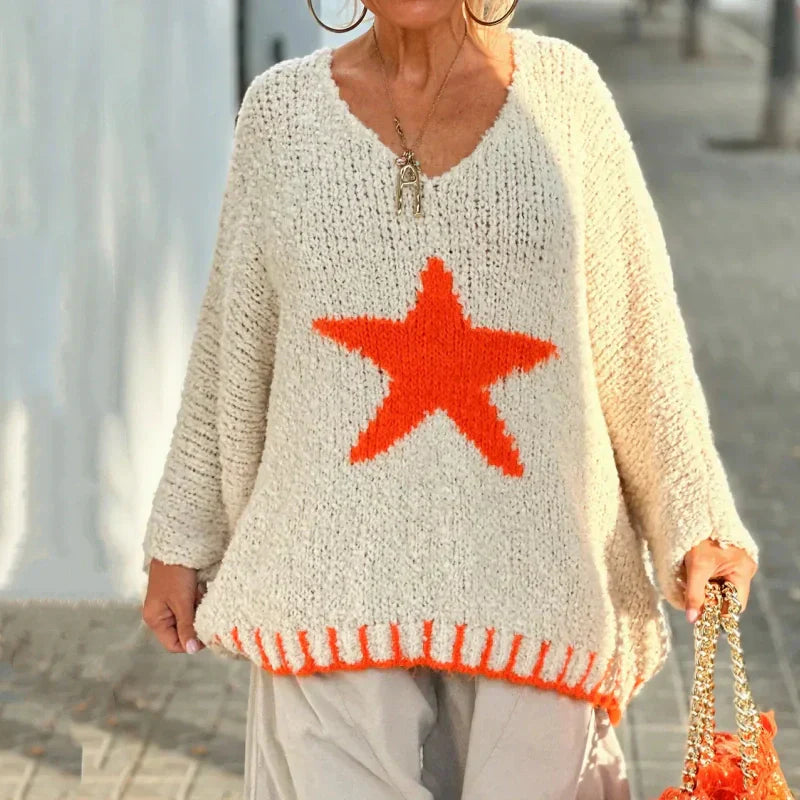 Aria - V-neck Knit Jumper