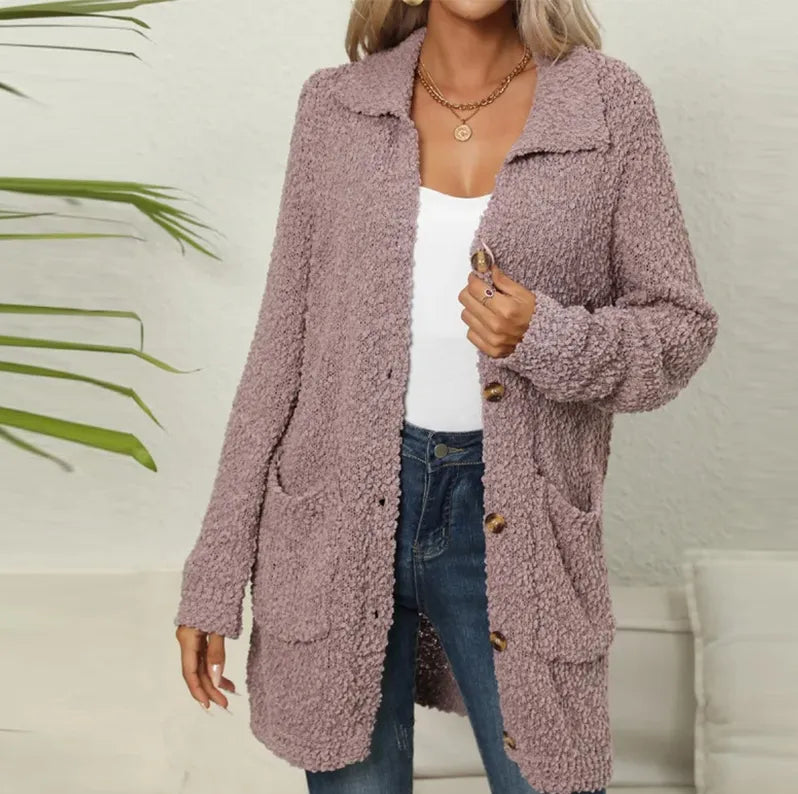 ANNETH - LONG CARDIGAN WITH POCKETS