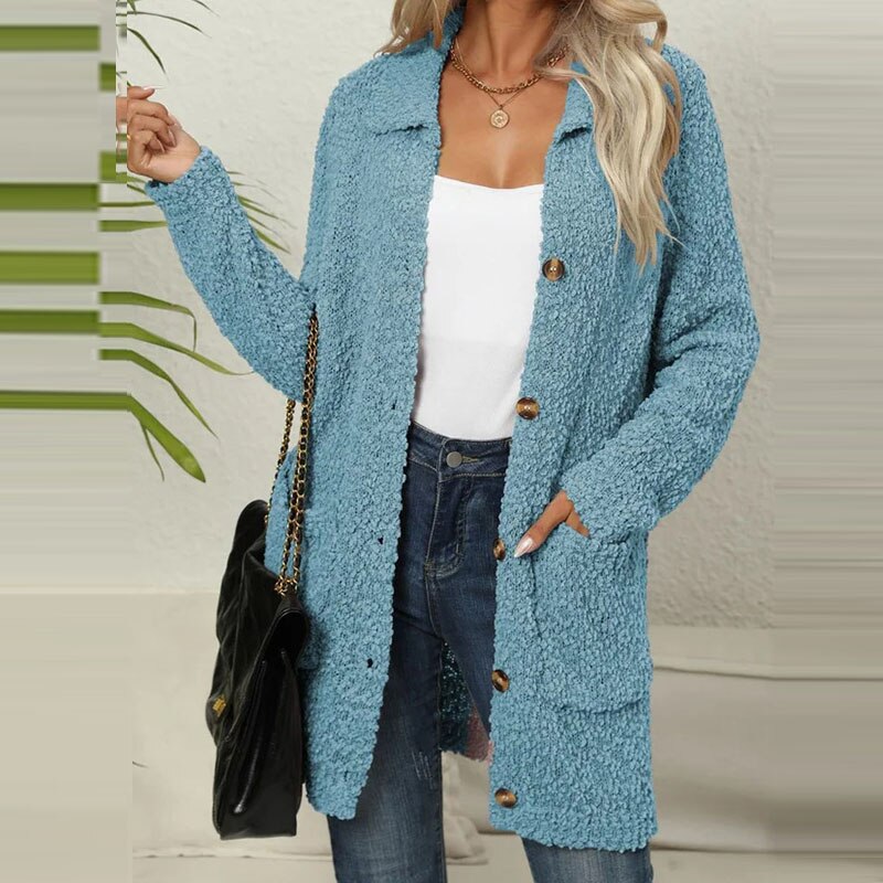 ANNETH - LONG CARDIGAN WITH POCKETS